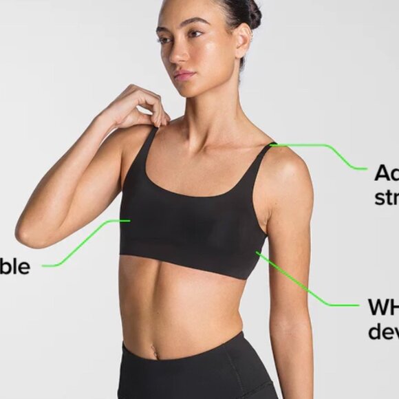 WHOOP 4.0 ANY-WEAR™ Adjustable Bralette, Size Medium, Color Black, NWOT - Picture 11 of 13